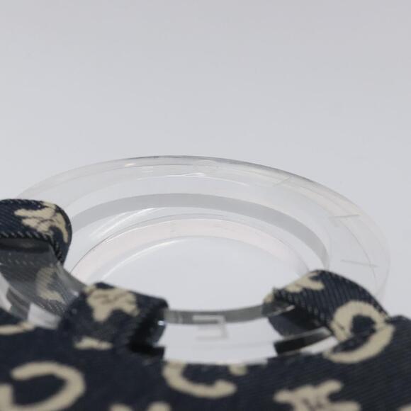 CELINE C Macadam Canvas Hand Bag Navy - Picture 8 of 12